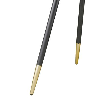 Стол Bergenson Bjorn Столик hedda, D55 см, черный/матовое золото арт. TAI-HD-TBL-MTMRB-GLD-55
