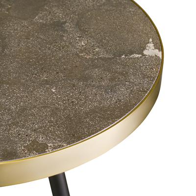 Стол Bergenson Bjorn Столик hedda, D55 см, черный/матовое золото арт. TAI-HD-TBL-MTMRB-GLD-55