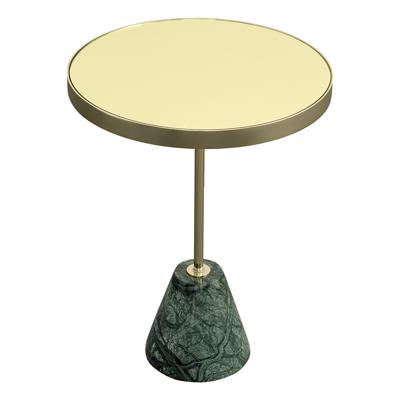 Стол Bergenson Bjorn Столик кофейный kaya, D40,8 см, золотистый/зеленый арт. BB0000149