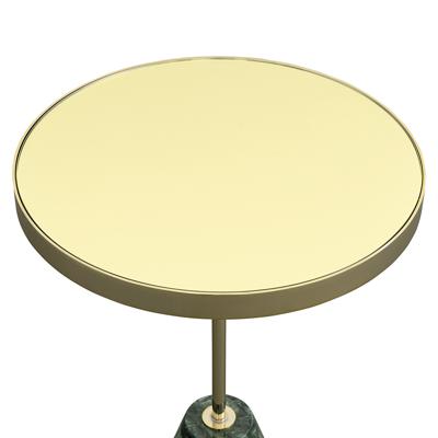 Стол Bergenson Bjorn Столик кофейный kaya, D40,8 см, золотистый/зеленый арт. BB0000149