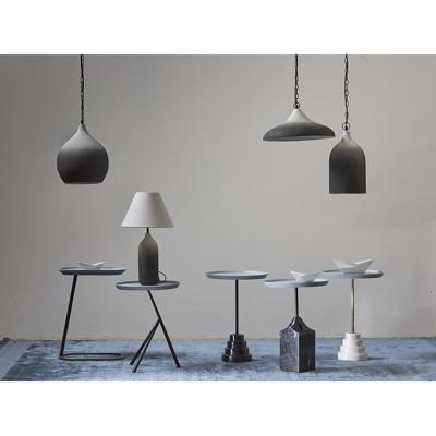 Стол Bergenson Bjorn Столик кофейный sustainable collection, D38 см, серый/черно-белый арт. BB0000147