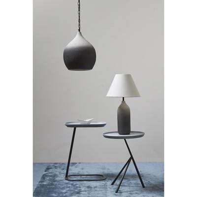 Стол Bergenson Bjorn Столик приставной sustainable collection, D38 см, серо-голубой/черный арт. BB0000148
