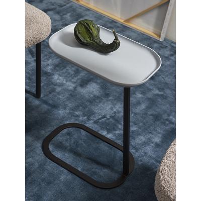 Стол Bergenson Bjorn Столик приставной sustainable collection, 40,6х28 см, серый/черный арт. BB0000144