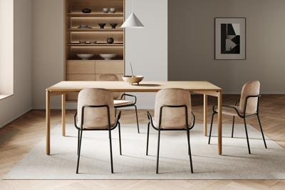 Стол LATITUDE Стол обеденный saga, 75х150 см, ясень арт. SGBRDTBL_DNT150_75