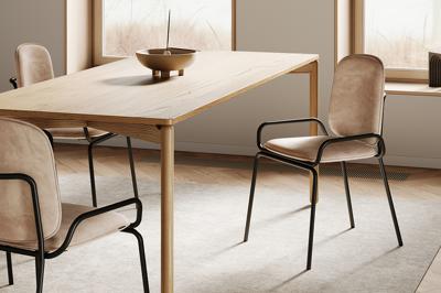 Стол LATITUDE Стол обеденный saga, 75х150 см, ясень арт. SGBRDTBL_DNT150_75