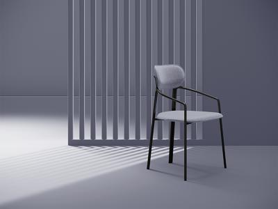 Стул LATITUDE Стул ror, round, рогожка, черный/серый арт. RORCHRBKBSKGR