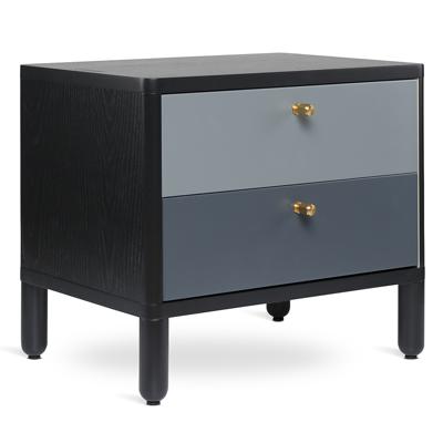Комод LATITUDE Тумба прикроватная saga, hordur, 55х40х50 см, черная арт. SGNSTDHRDRBK