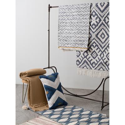 Ковер Tkano Ковер из хлопка синего цвета argyle из коллекции ethnic, 70х160 см арт. TK18-DR0001