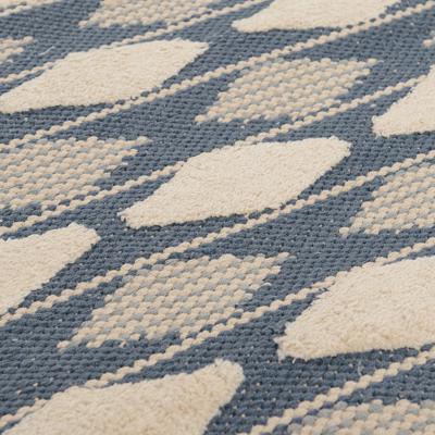 Ковер Tkano Ковер из хлопка синего цвета argyle из коллекции ethnic, 70х160 см арт. TK18-DR0001