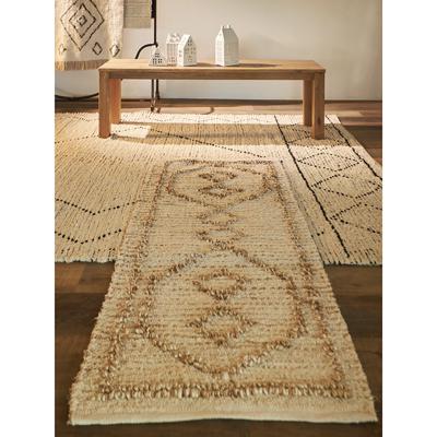 Ковер Tkano Ковер из джута и переработанного хлопка kolkata из коллекции ethnic, 70x160см арт. TK23-DR0018