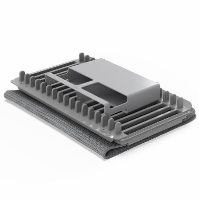 Ковер Umbra Коврик для сушки посуды с полкой для раковины udry 51х17х57 см, темно-серый арт. 1016883-149
