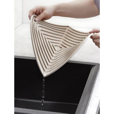 Остальные предметы ЯЯЯ Коврик для сушки посуды dry flex, 34,5х31,5 см, бежевый арт. SS000088
