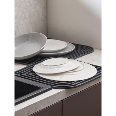 Остальные предметы ЯЯЯ Коврик для сушки посуды dry flex, 34,5х31,5 см, графит арт. SS0000123