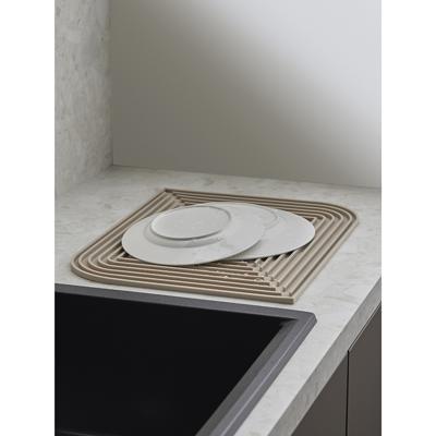 Остальные предметы ЯЯЯ Коврик для сушки посуды dry flex, 34,6х44,6 см, бежевый арт. SS0000124