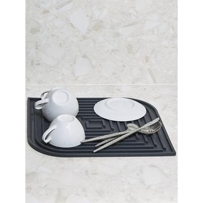 Остальные предметы ЯЯЯ Коврик для сушки посуды dry flex, 34,6х44,6 см, графит арт. SS000089
