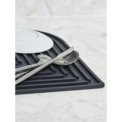 Остальные предметы ЯЯЯ Коврик для сушки посуды dry flex, 34,6х44,6 см, графит арт. SS000089