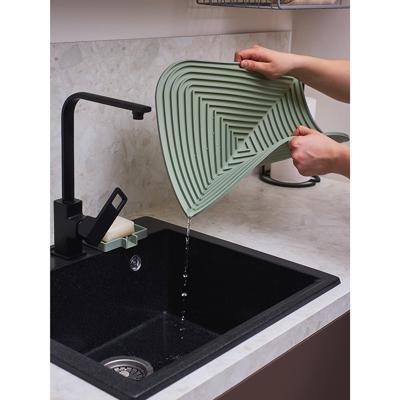Остальные предметы ЯЯЯ Коврик для сушки посуды dry flex, 34,6х44,6 см, шалфей арт. SS0000259