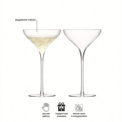 Набор LSA International Набор креманок для шампанского savoy, 250 мл, 2 шт. арт. G245-09-301