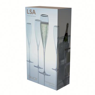 Набор LSA International Набор бокалов для шампанского savoy, 200 мл, 2 шт. арт. G246-07-301