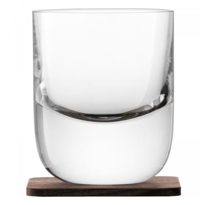 Набор LSA International Набор стаканов с деревянными подставками renfrew whisky, 270 мл, 2 шт. арт. G1211-09-301