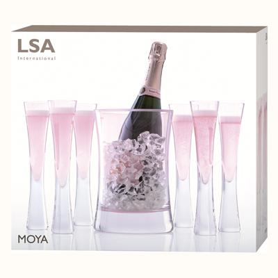 Набор LSA International Набор для шампанского moya малый, розовый, 7 пред. арт. G1372-00-436