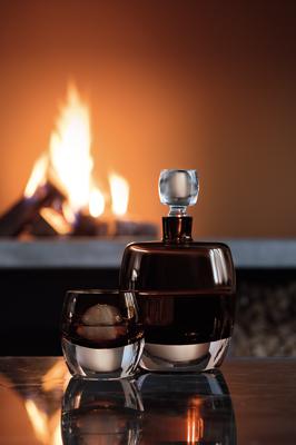 Стакан LSA International Набор низких стаканов whisky club, 230 мл, коричневый, 2 шт. арт. G1532-08-866