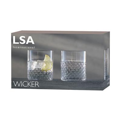 Набор LSA International Набор низких стаканов wicker, 330 мл, 2 шт. арт. G1641-12-148