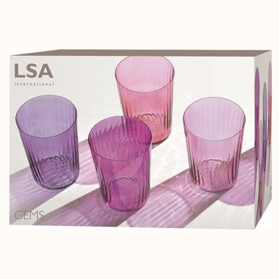 Стакан LSA International Набор стаканов gems, 560 мл, гранат, 4 шт. арт. G060-18-149