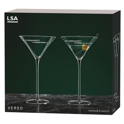 Бокал LSA International Набор бокалов для коктейлей signature, verso, 275 мл, 2 шт. арт. G256-10-408