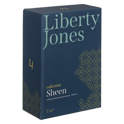 Бокал ЯЯЯ Набор бокалов для вина sheen, 350 мл, 2 шт. арт. PS_LJ_SN_WWGLS350_2