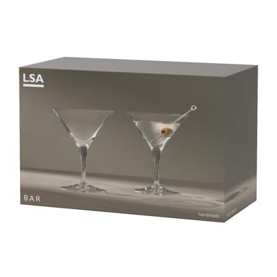 Бокал LSA International Набор бокалов для мартини bar, 180 мл, 2 шт. арт. G715-06-991B