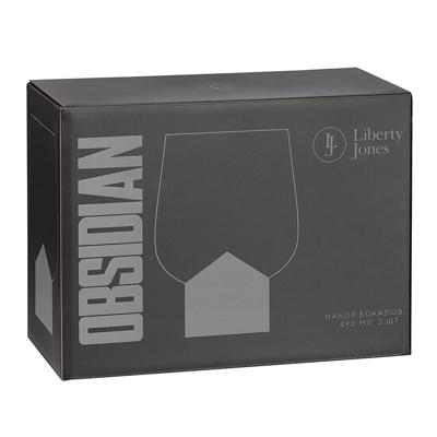 Бокал ЯЯЯ Набор бокалов obsidian, 490 мл, 2 шт. арт. LJ0000438