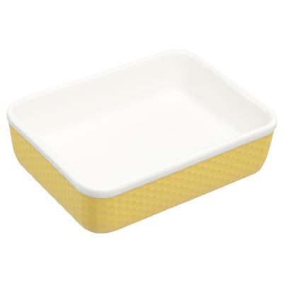 Блюдо ЯЯЯ Блюдо для запекания marshmallow, 21,6х16,5 см, лимонное арт. LJ0000136