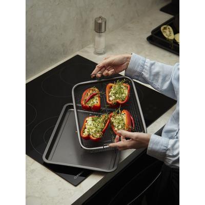 Аксессуар ЯЯЯ Противень для запекания с решеткой-гриль roast masters, 22х30 см, черный арт. LJ0000385