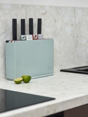 Доска ЯЯЯ Набор из 4-х разделочных досок и 4-х ножей с держателем cut&store арт. SS0000267