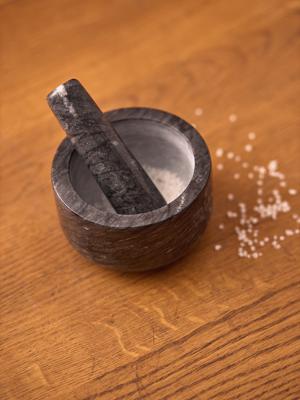 Аксессуар ЯЯЯ Ступка marm, 12,7х7,6 см, черный мрамор арт. LJ0000460