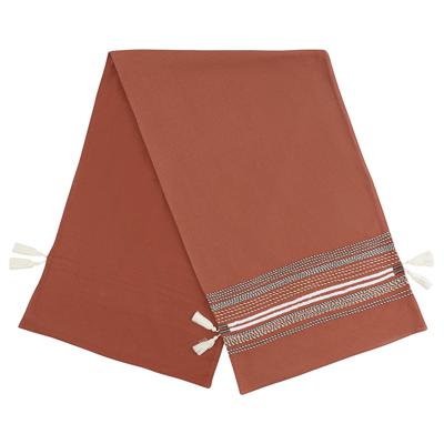 Салфетка Tkano Дорожка на стол с вышивкой braids из коллекции ethnic, 45х150 см арт. TK23-TR0002