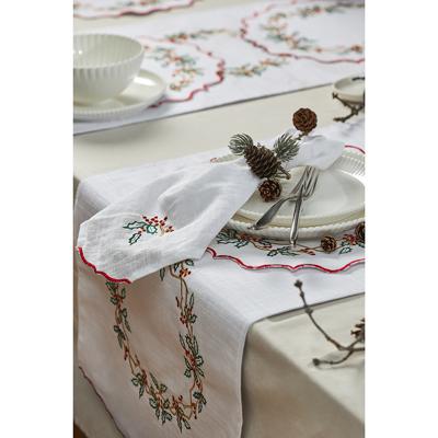 Остальные предметы Tkano Дорожка на стол festive wreath из коллекции new year essential, 45х150 см арт. TK24-TR0007