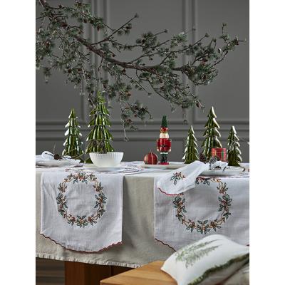 Остальные предметы Tkano Дорожка на стол festive wreath из коллекции new year essential, 45х150 см арт. TK24-TR0007