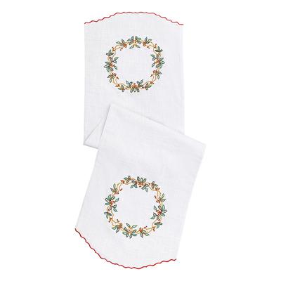 Остальные предметы Tkano Дорожка на стол festive wreath из коллекции new year essential, 45х150 см арт. TK24-TR0007