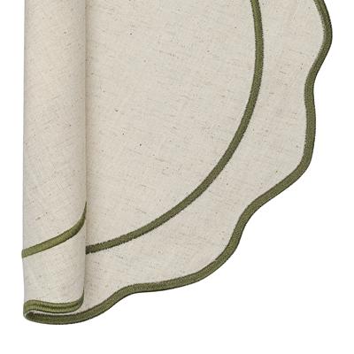 Остальные предметы Tkano Салфетка под приборы anemone из коллекции trendy ruffles, D38 см, оливковый арт. TK25-PM0006