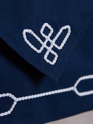 Остальные предметы Tkano Салфетка сервировочная navy story из коллекции sea treasures, 45х45 см арт. TK25-NA0001