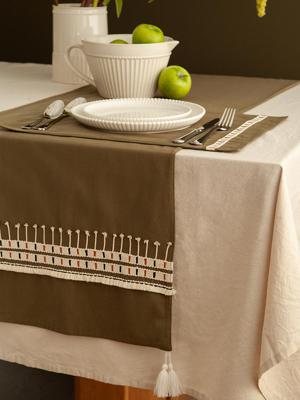 Остальные предметы Tkano Дорожка на стол nomad grid из коллекции ethnic, 45х150 см арт. TK25-TR0010