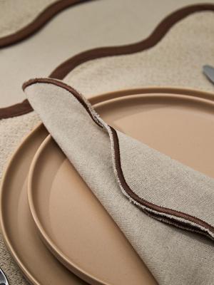 Остальные предметы Tkano Салфетка сервировочная desert waves из коллекции essential, 45х45 см арт. TK25-NA0009