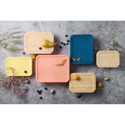 Контейнер ЯЯЯ Контейнер для запекания и хранения eco store с крышкой из бамбука, 1050 мл арт. LB1050RC