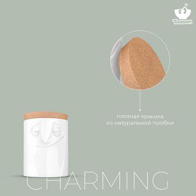 Остальные предметы Tassen Емкость для хранения charming, 1,7 л, белая арт. T02.32.01