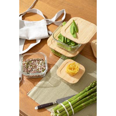 Контейнер ЯЯЯ Контейнер для запекания и хранения eco store с крышкой из бамбука, 800 мл арт. LBA800SQ