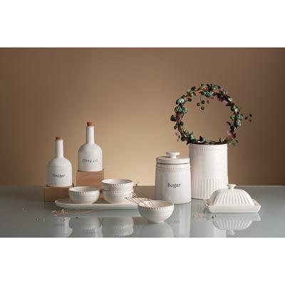 Банка Tkano Банка для сахара белого цвета из коллекции kitchen spirit, 820 мл арт. TK22-TW_JAR0002
