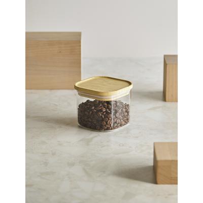 Остальные предметы ЯЯЯ Банка для хранения квадратная glass bamboo, 600 мл арт. SS0000158