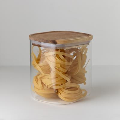Остальные предметы ЯЯЯ Банка для хранения квадратная glass acacia, 1,5 л арт. SS0000347